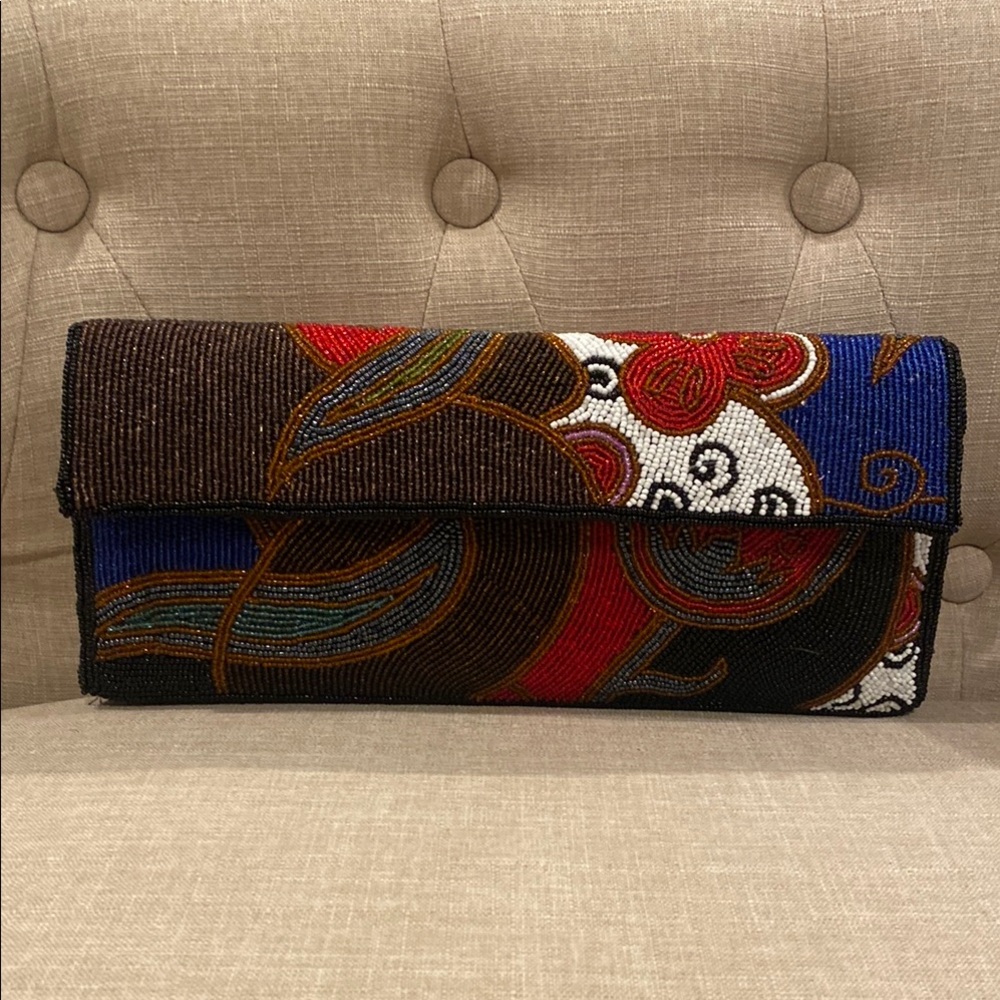 Colorful Beaded Clutch
